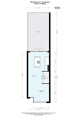 Floor plan - Mortelstraat 117, 1019 VE Amsterdam 